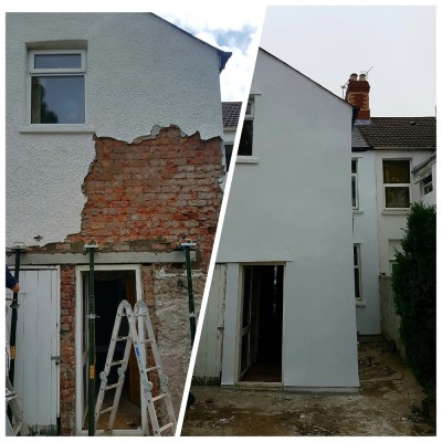 Rendering and lintel replacement in cardiff.